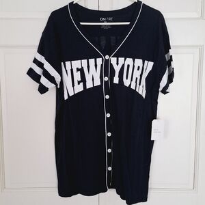 On Fire New York baseball jersey - NWT